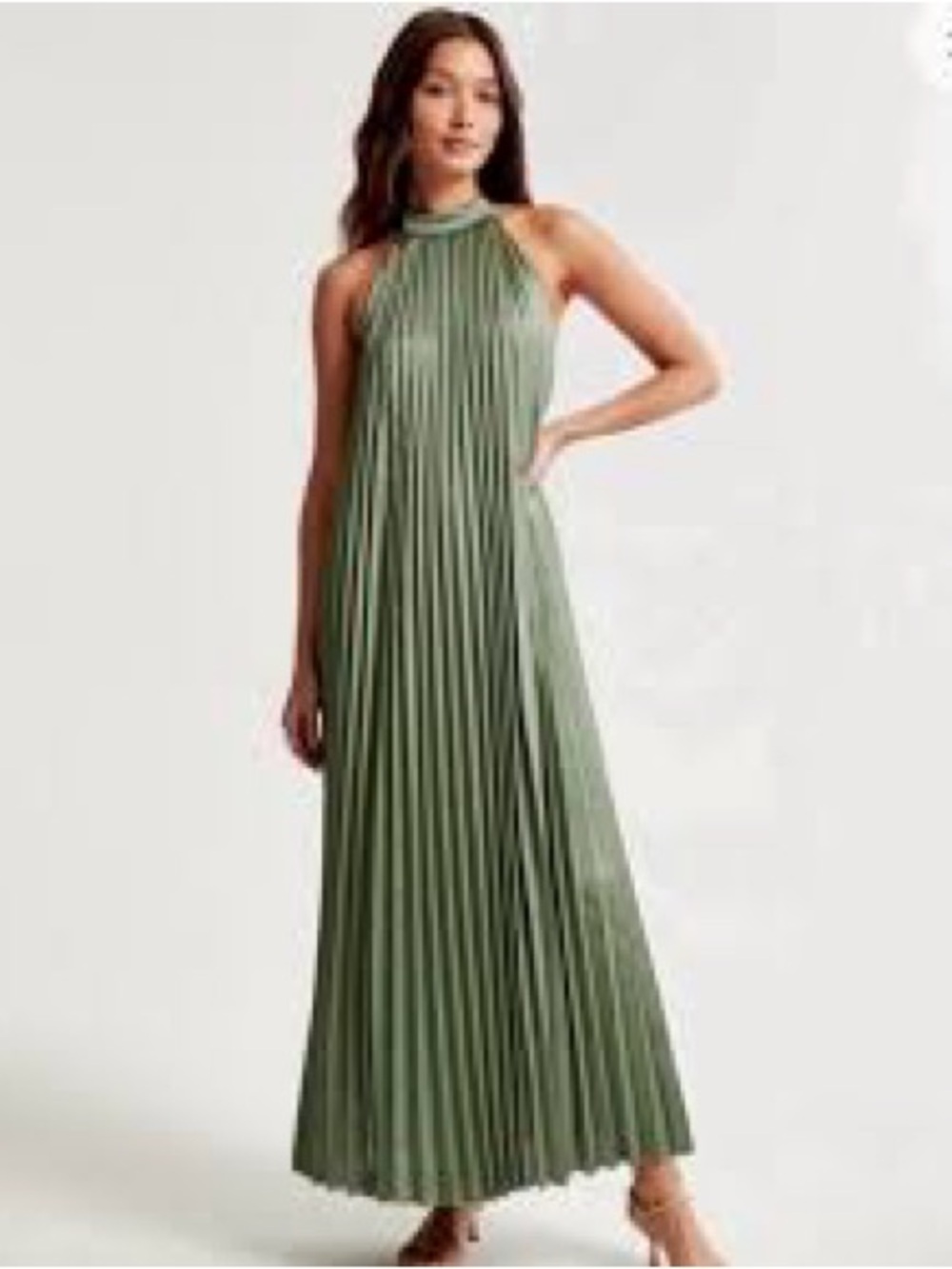NWT Abercrombie & Fitch
Giselle Pleated Trapeze Maxi Dress